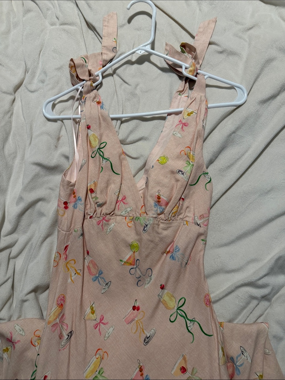 En Saison Pink Printed Tie-Shoulder Maxi Dress - Picture 2 of 3